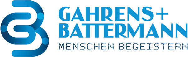 Gahrens + Battermann logo – official service partner of LÜCO Messebau