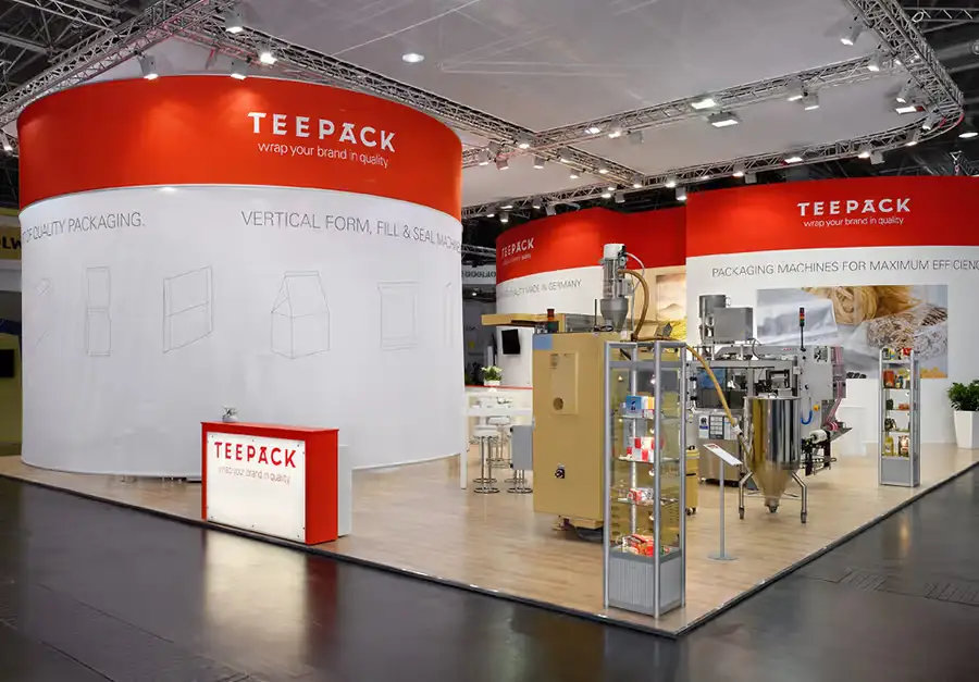 Teepack Extended Trade Fair Stand Extended trade fair stand for Teepack built by LÜCO