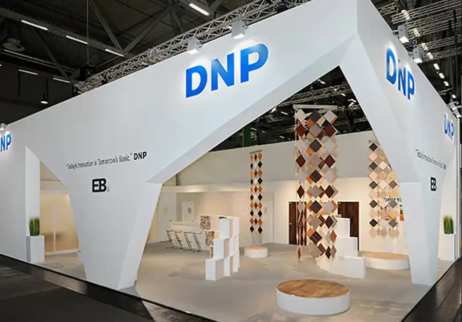 DNP Extended Trade Fair Stand Extended trade fair stand for DNP built by LÜCO