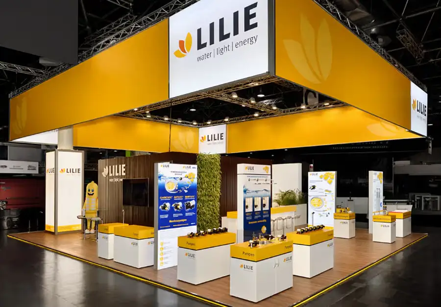 Lilie Extended Trade Fair Stand Extended trade fair stand for Lilie built by LÜCO