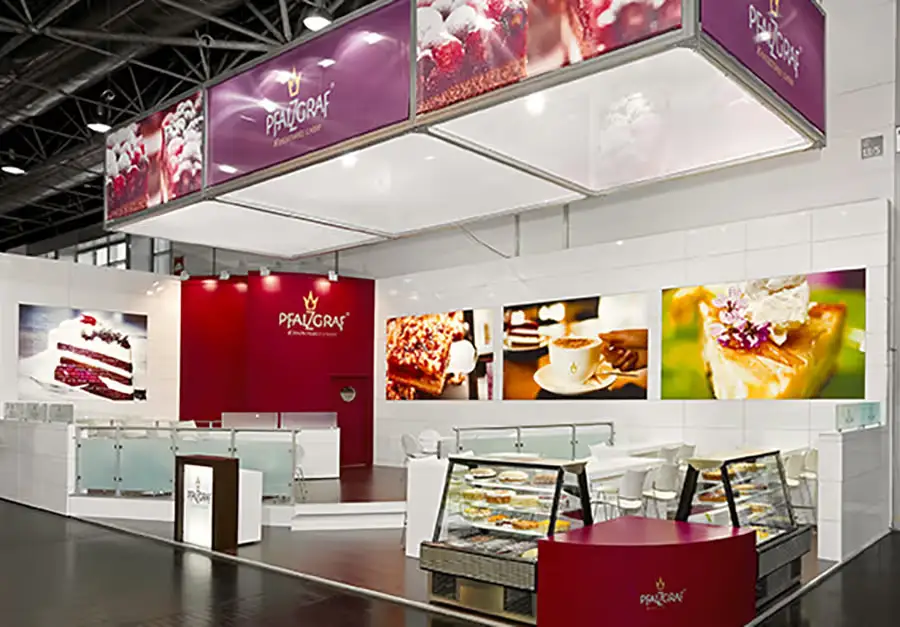 Pfalzgraf Compact Trade Fair Stand Compact trade fair stand for Pfalzgraf built by LÜCO