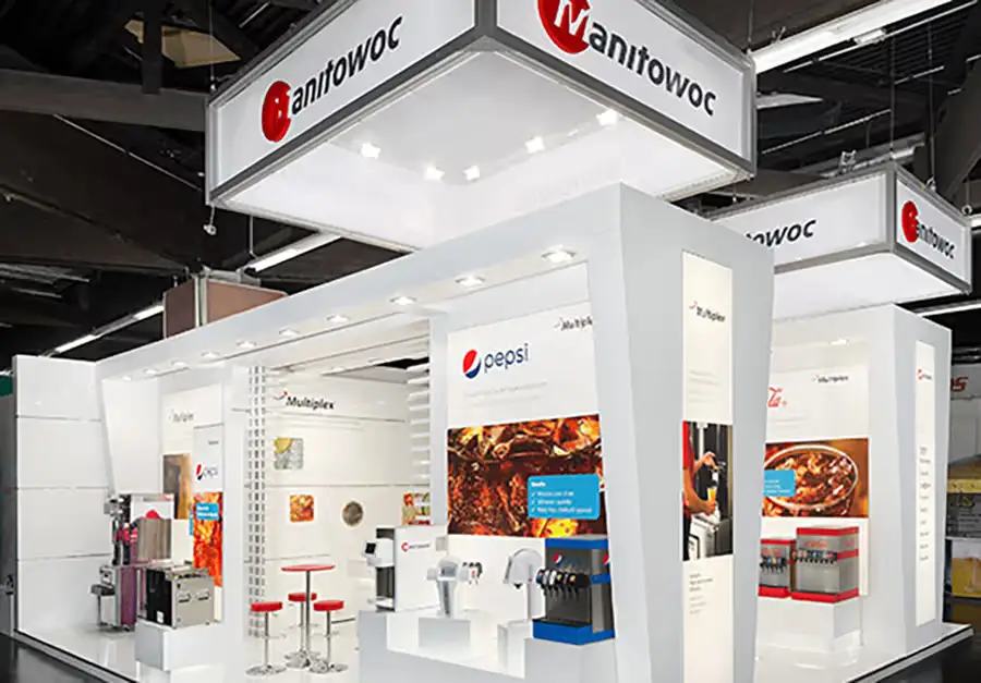 Manitowoc Compact Trade Fair Stand Compact trade fair stand for Manitowoc built by LÜCO