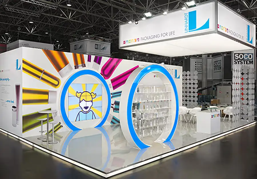 Unhardt Compact Trade Fair Stand Compact trade fair stand for Unhardt built by LÜCO