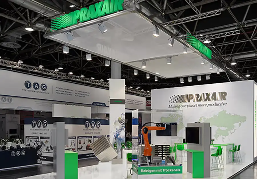 Praxair Compact Trade Fair Stand Compact trade fair stand for Praxair built by LÜCO
