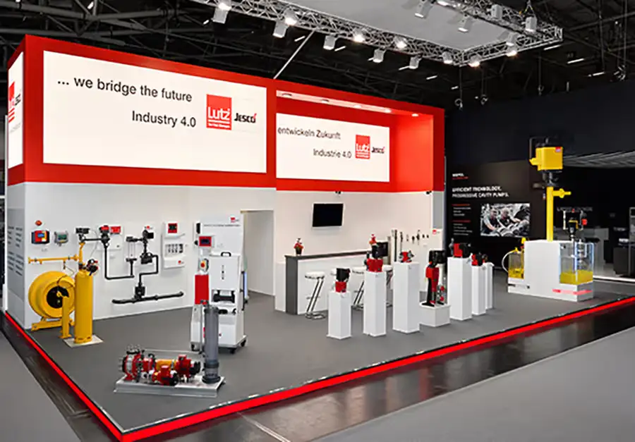 Lutz Jesco Compact Trade Fair Stand Compact trade fair stand for Lutz Jesco built by LÜCO