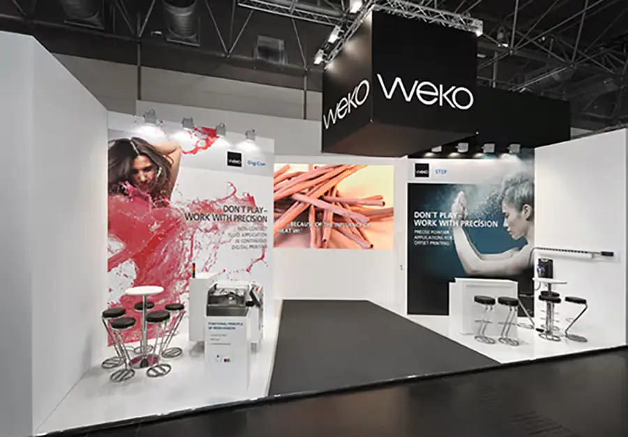 Weko Compact Trade Fair Stand Compact trade fair stand for Weko built by LÜCO