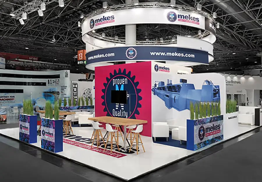 Mekes Compact Trade Fair Stand Compact trade fair stand for Mekes built by LÜCO