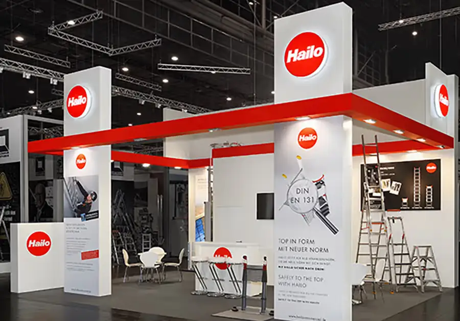Hailo Compact Trade Fair Stand Compact trade fair stand for Hailo built by LÜCO
