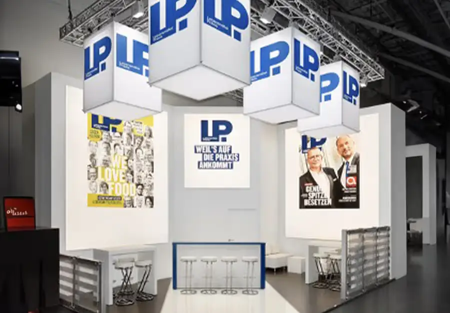 LP Compact Trade Fair Stand Compact trade fair stand for LP built by LÜCO